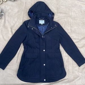 ☘️☃️LUCKY BRAND Ameri Denim Standard Peacoat Navy Coat Jacket M